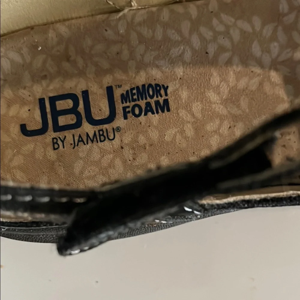 JBU Black and Brown Sandals with Secure Buckle Closure‎